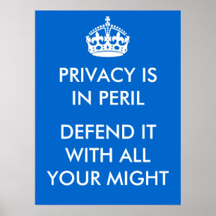 De privacy is in Peril Poster