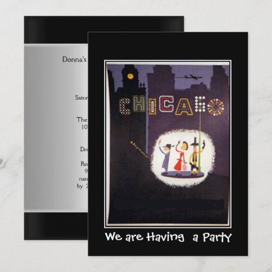 De Privé Uitnodiging van Chicago (Voorkant / Achterkant)