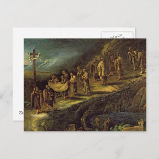 De Proces van de Heilige Schouder Briefkaart (Voorkant / Achterkant)