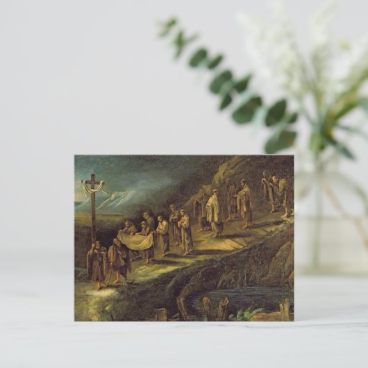 De Proces van de Heilige Schouder Briefkaart (Staand voorkant)