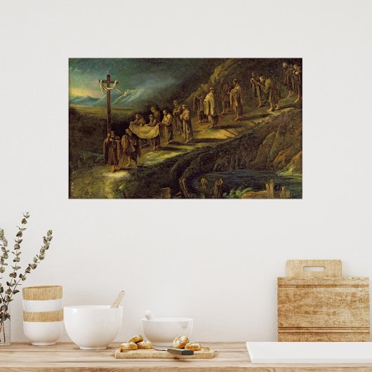 De Proces van de Heilige Schouder Poster (Keuken)