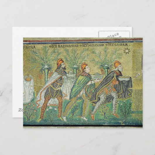 De processie van de drie koningen briefkaart (Voorkant / Achterkant)