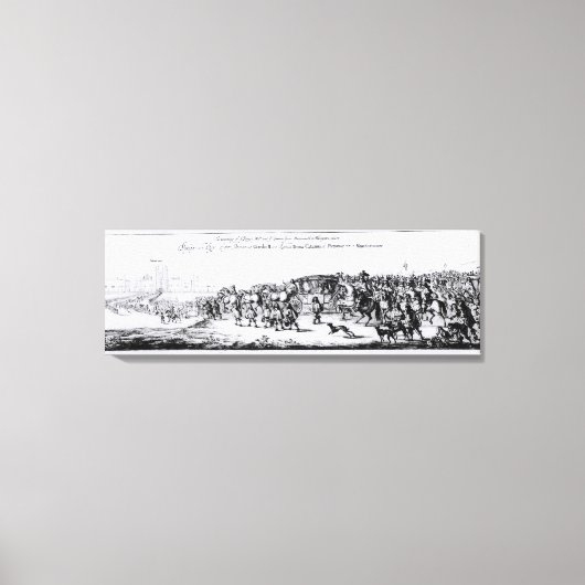 De processie van Karel II Canvas Afdruk (Voorkant)