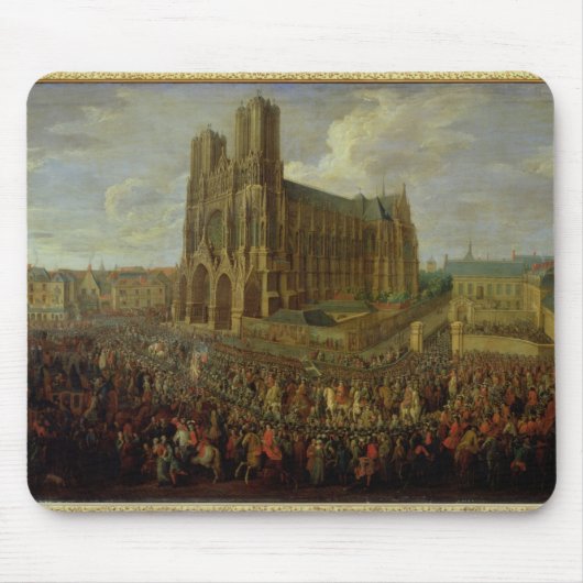 De processie van koning Louis XV Muismat (Voorkant)