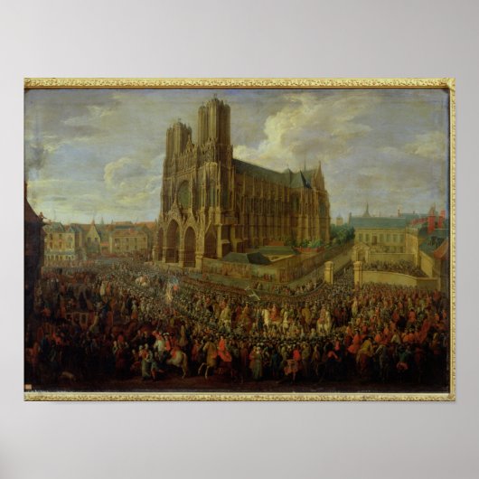 De processie van koning Louis XV Poster (Voorkant)