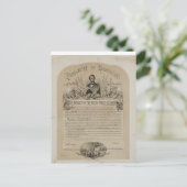 De Proclamatie B B Russell & Co van de emancipatie Briefkaart (Staand voorkant)