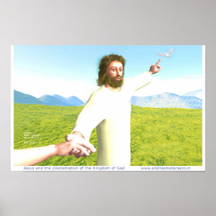 De proclamatie van het Koninkrijk God Poster