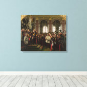 De proclamatie van Wilhelm Canvas Afdruk (Insitu (Houten vloer))