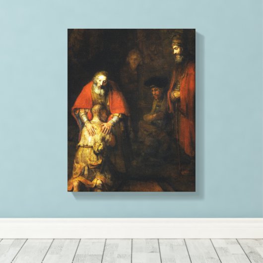 De prodigal Son Canvas Afdruk (Insitu (Houten vloer))