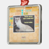 De producten moeten een gewichtsgrens hebben. metalen ornament (Links)