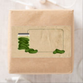 De productetiketten van Pickles Etiket (Insitu)