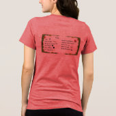 De productieshirt van mevrouw Dilber Tri-Blend Shirt (Achterkant)