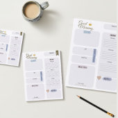 De productieve ochtend routine dagelijkse planner notitieblok