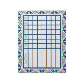 De Productiviteitsplanner van de douane van Kerstm Notitieblok (Linkerzijde)