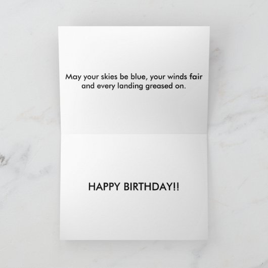 De proef Kaart van de Verjaardag (Binnen)