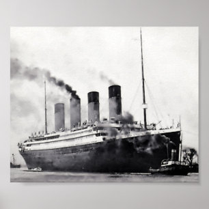 De Proefacties van het zee beginnen:  RMS Titanic Poster