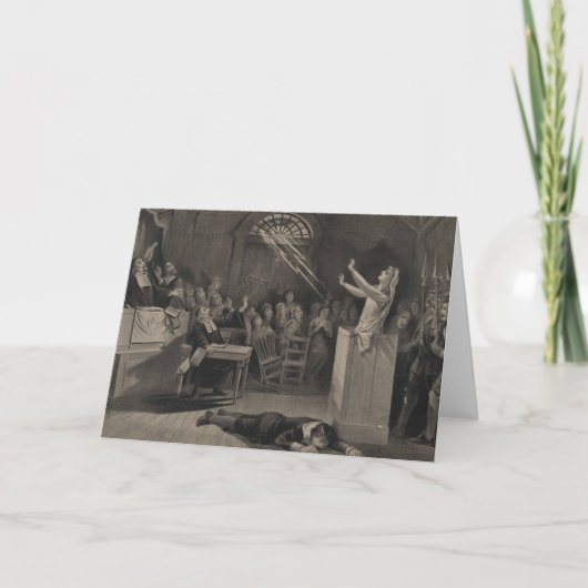 De ProefIllustratie van de Heks van Salem Kaart (Voorkant)