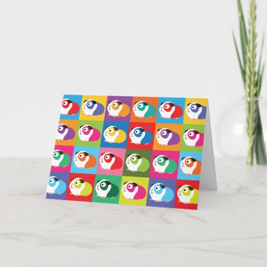 De Proefkonijnen van het pop-art Kaart (Voorkant)