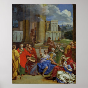 De profeet Agabus voorspelt Poster