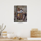 De profeet Daniel door Michelangelo Buonarroti Poster (Keuken)