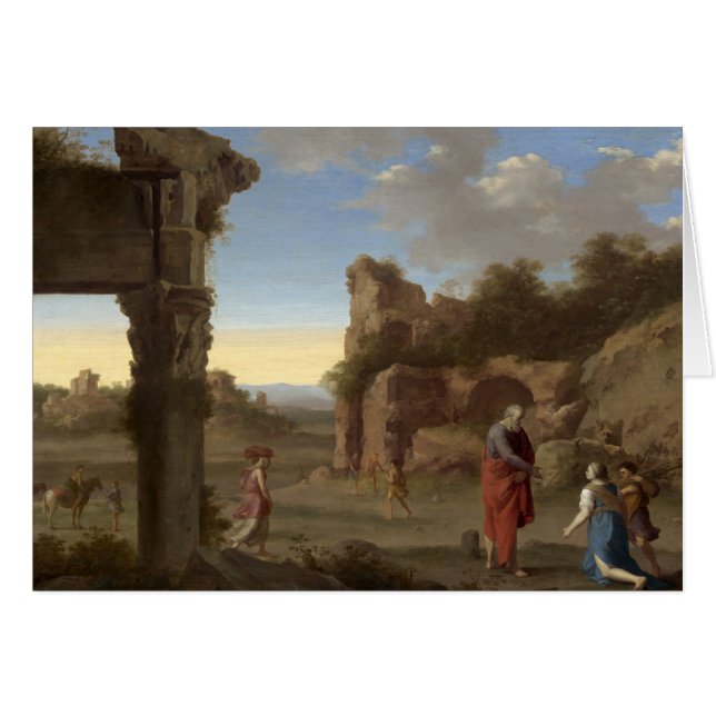 De profeet Elia en de weduwe van Zarephath (Voorkant Horizontaal)