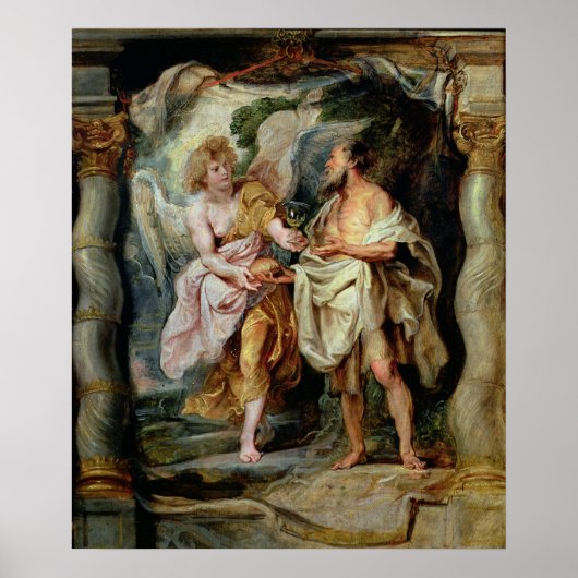 De profeet Elijah en de Angel Poster (Voorkant)