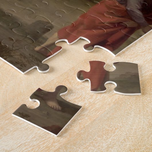 De profeet Elijah en de weduwe van Zarephath Legpuzzel (Zijkant)