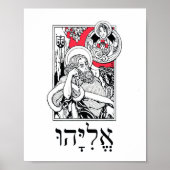 De profeet Elijah en zijn visie op de cloud Poster (Voorkant)