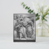 De profeet Ezekiel, na Michangelo Buonarroti Briefkaart (Staand voorkant)