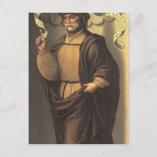 De profeet Isaiah Briefkaart