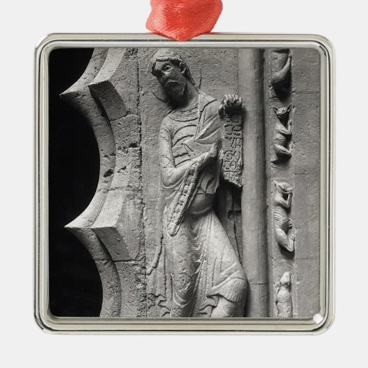 De profeet Isaiah die een fylacterie losmaakt Metalen Ornament (Voorkant)