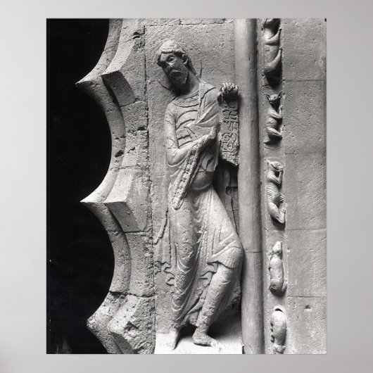 De profeet Isaiah die een fylacterie losmaakt Poster (Voorkant)