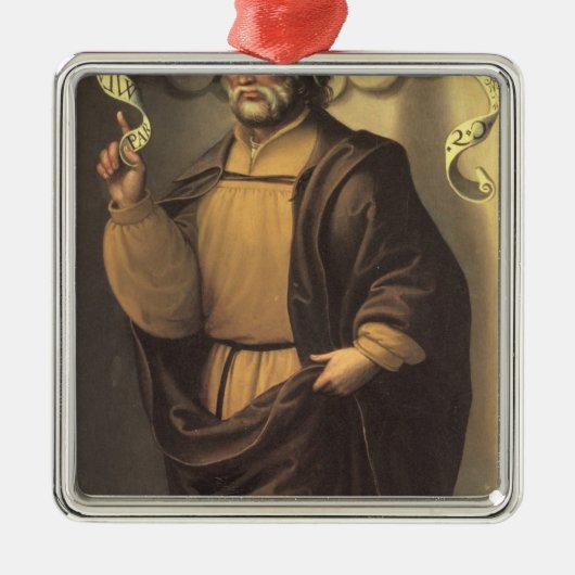 De profeet Isaiah Metalen Ornament (Voorkant)