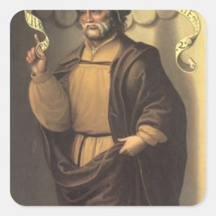 De profeet Isaiah Vierkante Sticker