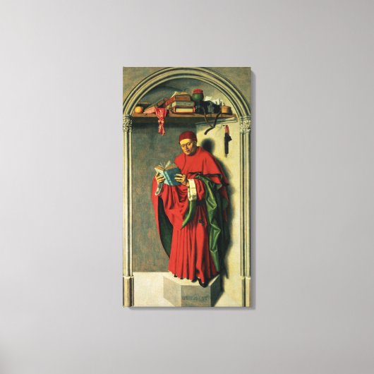 De profeet Jeremiah, 1443-45 Canvas Afdruk (Voorkant)