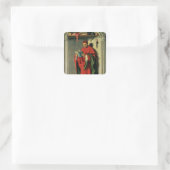 De profeet Jeremiah, 1443-45 Vierkante Sticker (Tas)