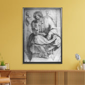 De profeet Jeremiah Canvas Afdruk (Insitu (Woonkamer))