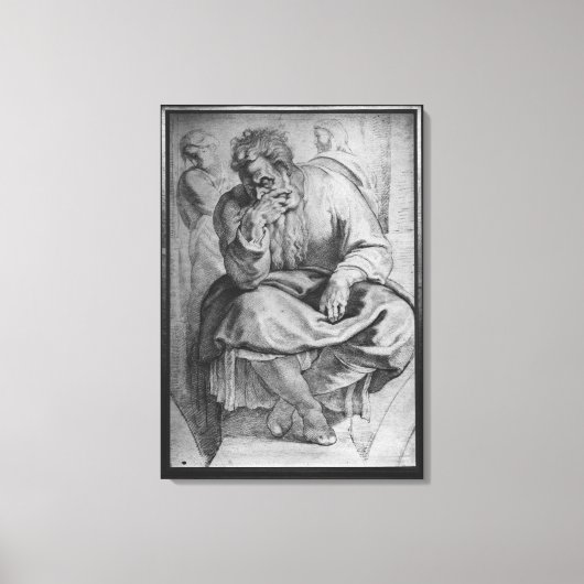 De profeet Jeremiah Canvas Afdruk (Voorkant)