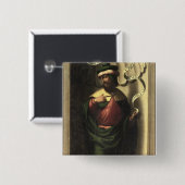 De profeet Jeremiah Vierkante Button 5,1 Cm (Voorkant /achterkant)