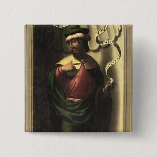 De profeet Jeremiah Vierkante Button 5,1 Cm (Voorkant)