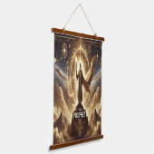 'De Profeet' Lange Muur Hangen: Verhoog je Atmo Hangend Wandkleed (Gebogen)