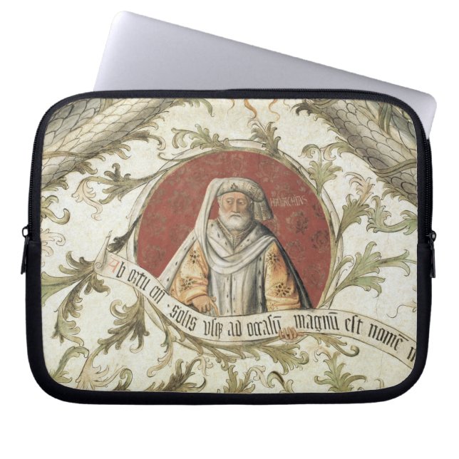 De profeet Malachi van de Loggia d'Annunciazio Laptop Sleeve (Voorkant)