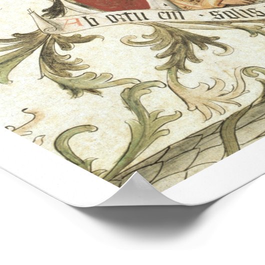 De profeet Malachi van de Loggia d'Annunciazio Poster (Hoek)