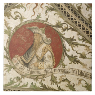 De profeet Micah uit de Loggia d'Annunciazione Tegeltje