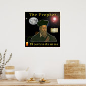 De profeet Nostradamus Poster (Keuken)