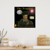 De profeet Nostradamus Poster (Keuken)