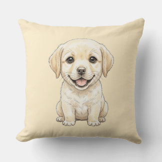 De professionele bedelaar: gele Labrador Retriever Kussen