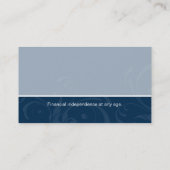 De professionele Blauwe Wervelingen van het Visitekaartje (Achterkant)