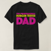 De professionele Burger Tester Papa Retro Style VI T-shirt (Design voorkant)