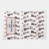 "De professionele chef-kok" Cat Lover Custom Theedoek (Horizontaal)